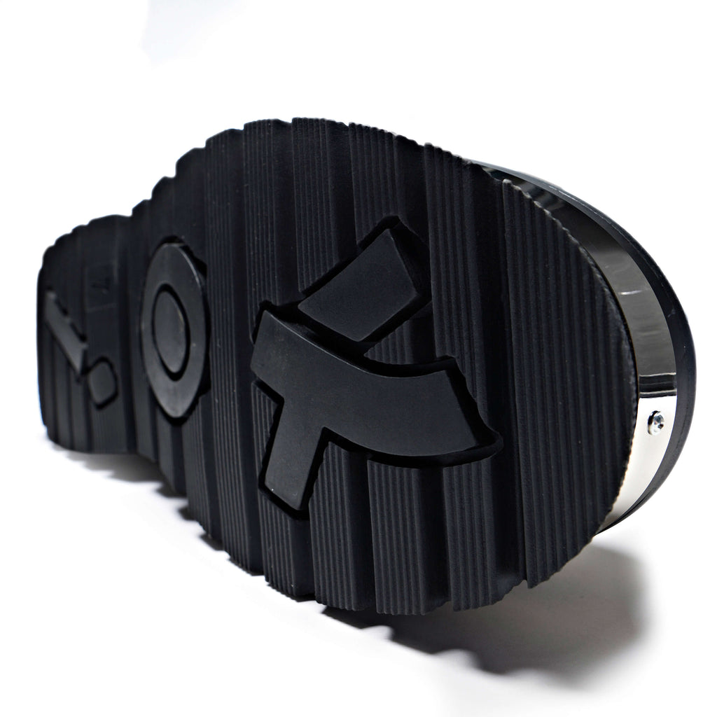 Borin Men's Hardware Platform Boots - Ankle Boots - KOI Footwear - Black - Sole Detail