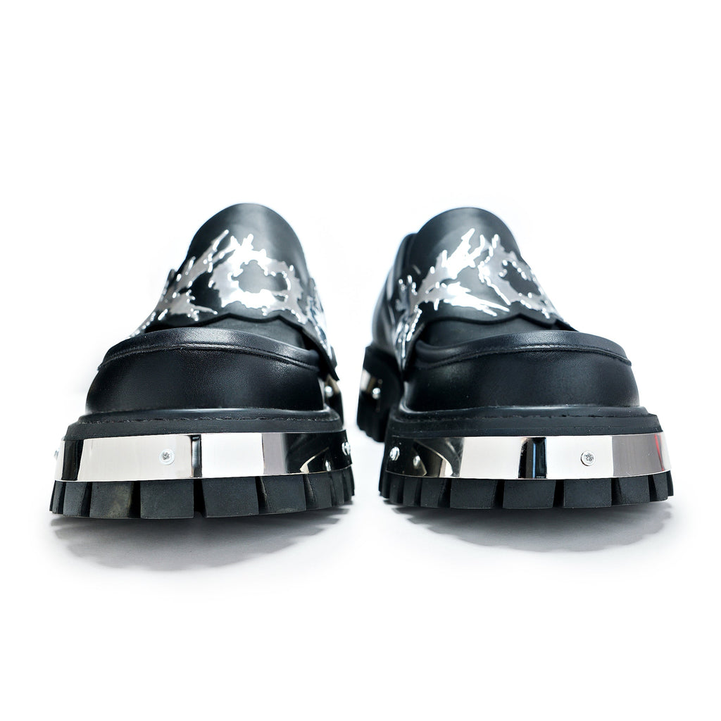 My Men's Metal Loafers - Black - Shoes - KOI Footwear - Black - Front View