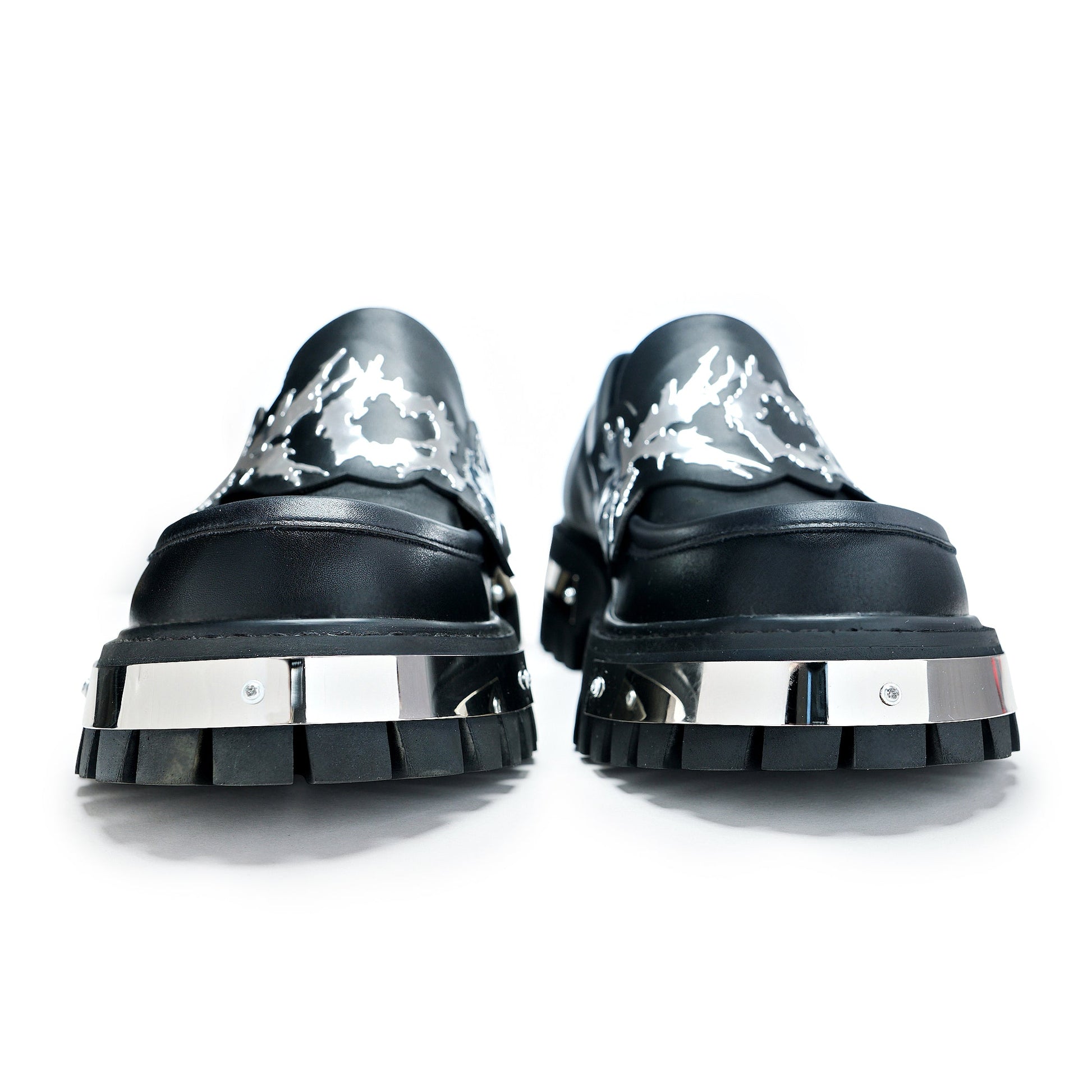 My Men's Metal Loafers - Black - Shoes - KOI Footwear - Black - Front View