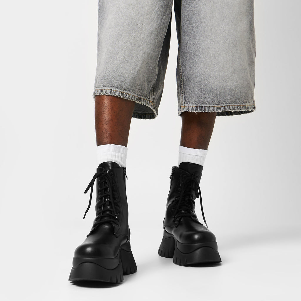 Rancor Men's Vilun Black Lace Up Boots