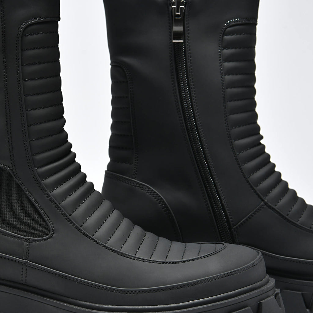 Vader Men's Padded Croft Boots - Ankle Boots - KOI Footwear - Black - Top View