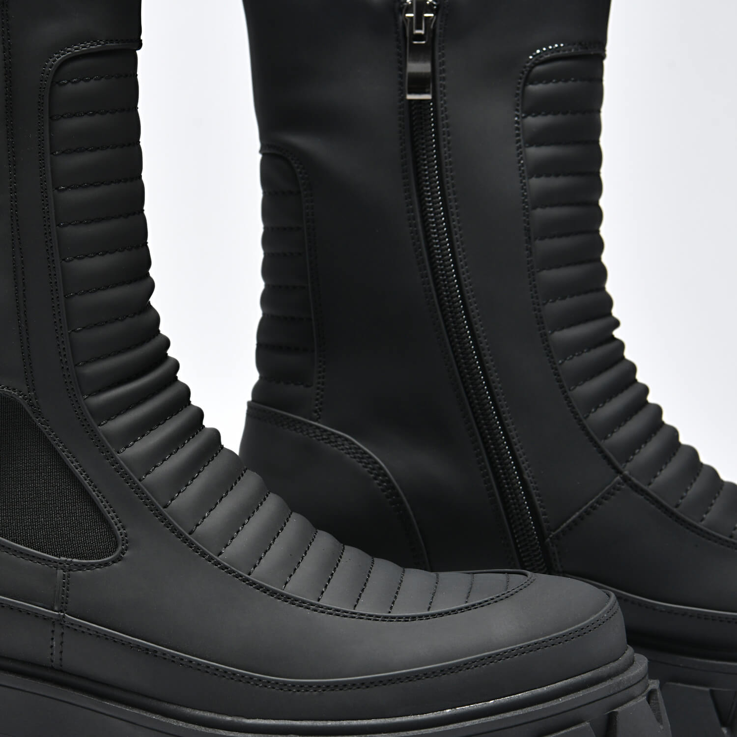 Vader Men's Padded Croft Boots - Ankle Boots - KOI Footwear - Black - Top View